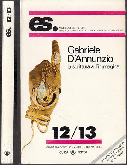 Es. 12/13 La Scrittura & L'immagine - Gabriele D'Annunzio - copertina