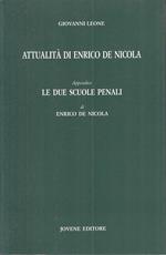 Attualità Di Enrico De Nicola