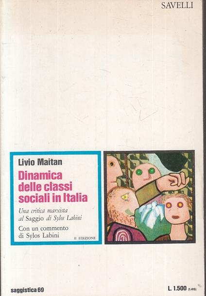 Dinamica Delle Classi Sociali In Italia - Livio Maitan - copertina