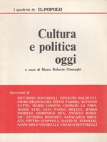 Cultura E Politica Oggi