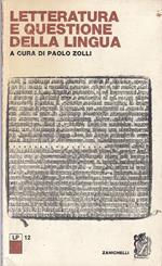 Letteratura E Questione Della Lingua- Zolli- Zanichelli