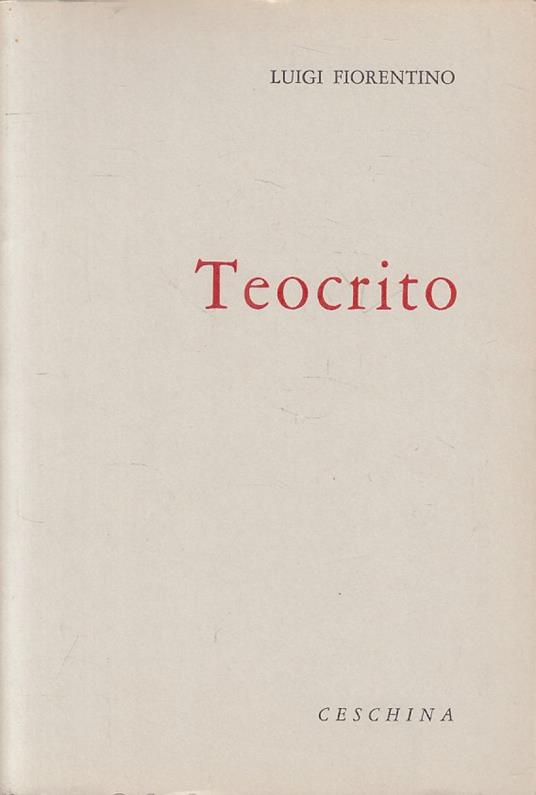 Teocrito - - Luigi Fiorentino - copertina