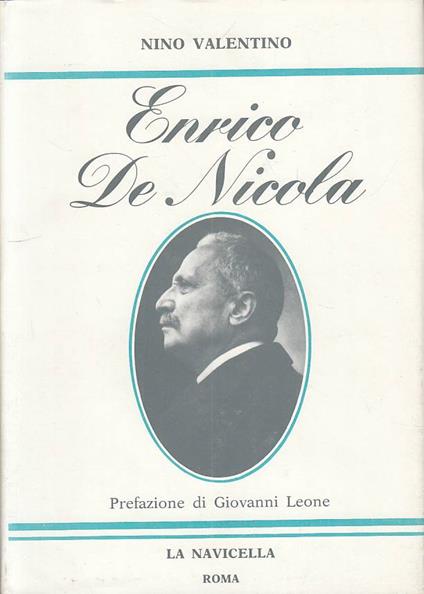 Enrico De Nicola - - Nino Valentino - copertina