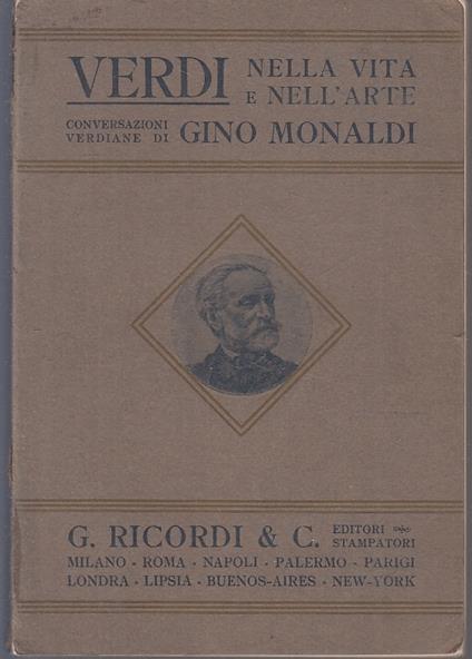 Verdi Nella Vita E Nell'arte - Gino Monaldi - copertina