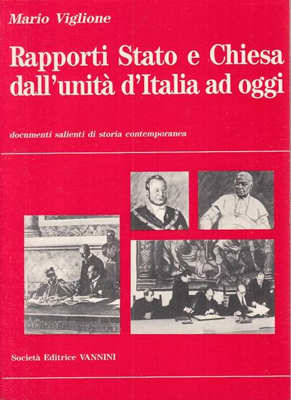 Rapporti Stato E Chiesa Dall'unità D'italia - copertina