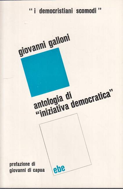 Antologia Di "Iniziativa Democratica " - copertina