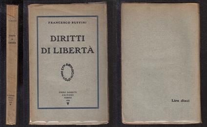 Diritti Di Libertà - Francesco Ruffini - copertina