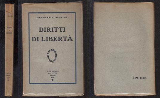 Diritti Di Libertà - Francesco Ruffini - copertina