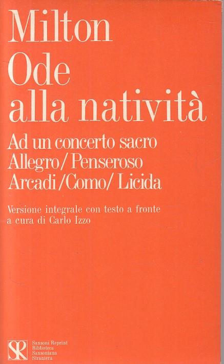 Ode Alla Natività - Giovanni Milton - copertina