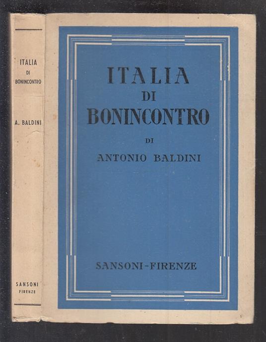 Italia Di Bonincontro - Antonio Baldini - copertina