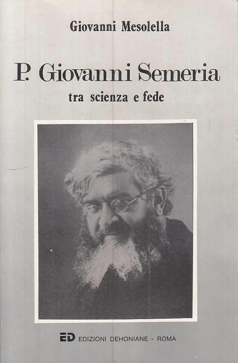 P. Giovanni Semeria Scienza E Fede- Mesolella- Dehoniane - copertina