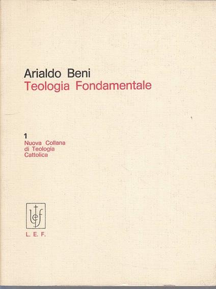 Teologia Fondamentale - Arialdo Beni - copertina