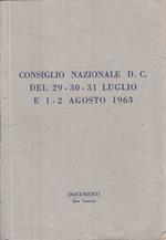 Consiglio Nazionale D.C. Luglio E Agosto