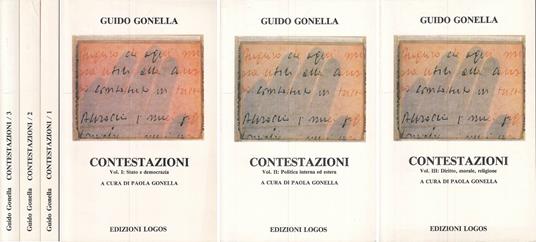 Contestazioni 3 Voll. - Guido Gonella - copertina