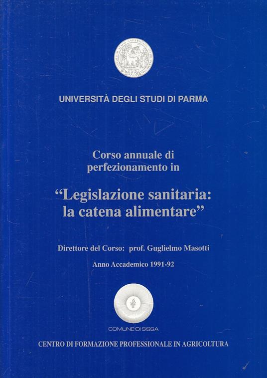 Legislazione Sanitaria Catena Alimentare - copertina