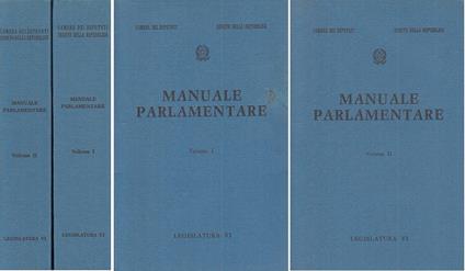 Manuale Parlamentare Legislatura Vi 2 Volumi - copertina