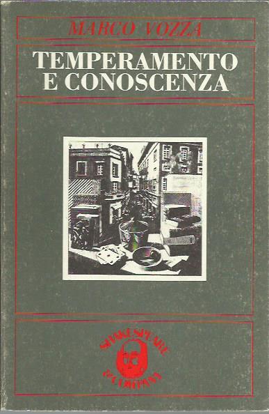 Temperamento e conoscenza - Marco Vozza - copertina