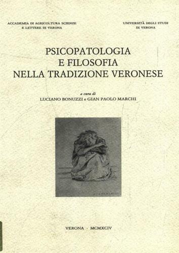 Psicopatologia e filosofia nella tradizione veronese - copertina