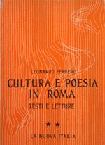 Cultura e poesia in Roma. Testi e letture, II. Età imperiale da Augusto a Traiano