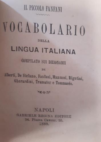 Il Piccolo Fanfani. Vocabolario della lingua italiana - copertina