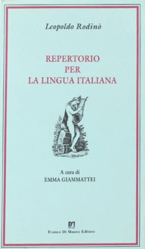 Repertorio per la lingua italiana - Leopoldo Rodinò - copertina