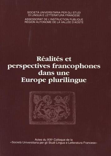 Rèalitès et perspectives francophones dans une Europe plurilingue - copertina