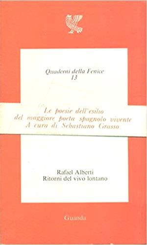 Ritorni del vivo lontano - Rafael Alberti - copertina