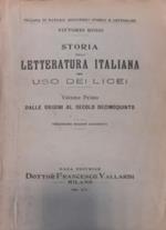 Storia della Letteratura Italiana per uso dei Licei