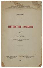 Litterature Sanskrite. - Renou Louis. - Maisonneuve/Delachaux, - 1946