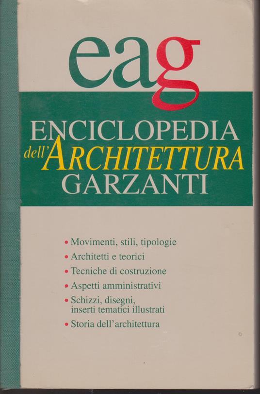 Enciclopedia dell'Architettura Garzanti - copertina