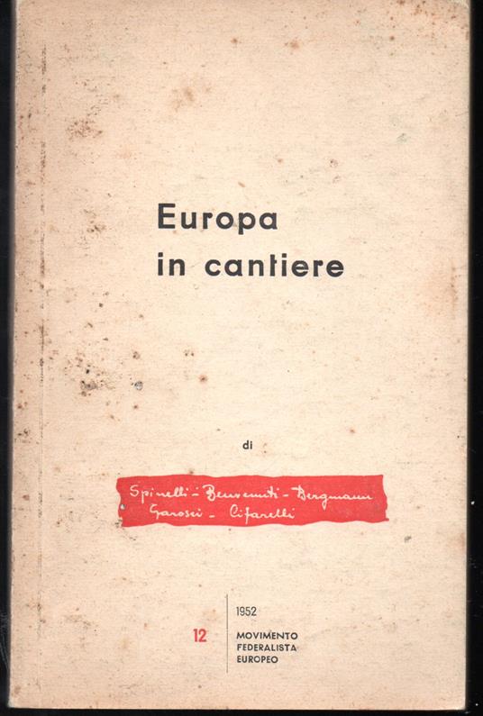 Europa in cantiere - copertina