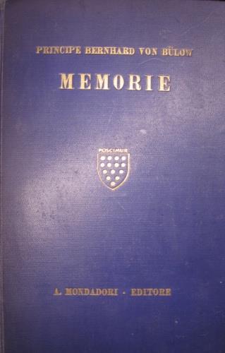 Memorie - Bernhard von Bülow - copertina