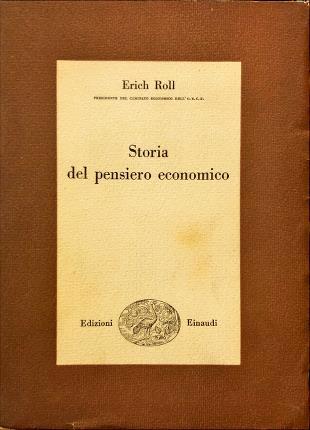 Storia del pensiero economico - Eric Roll - copertina