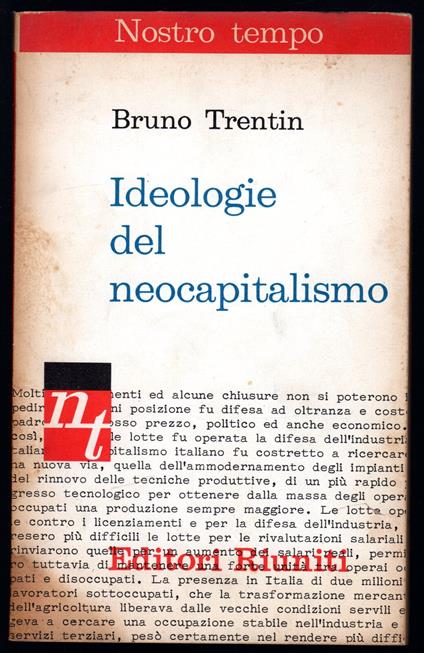 Ideologie del neocapitalismo - Bruno Trentin - copertina