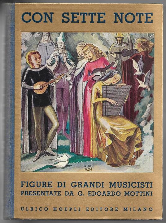 Con sette note - Figure di grandi musicisti presentate ai giovani - Edoardo G. Mottini - copertina