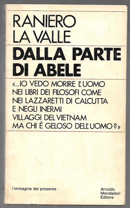 Dalla parte di Abele - Raniero La Valle - copertina