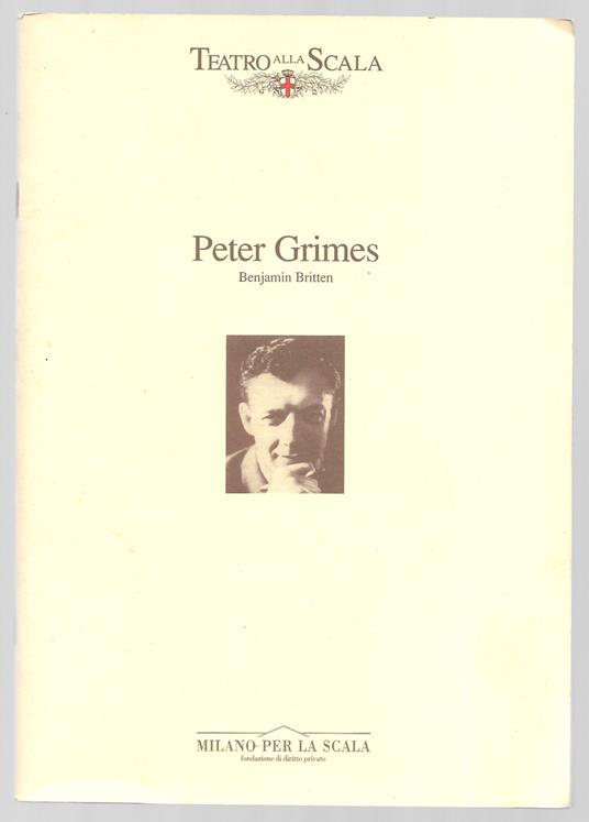 Peter Grimes - Benjamin Britten - copertina