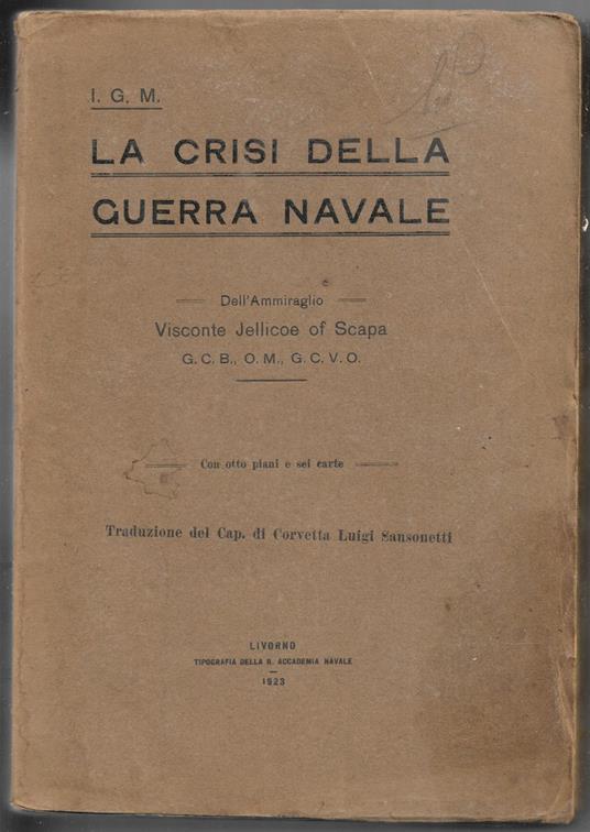 La crisi della guerra navale - copertina