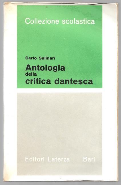 Antologia della critica dantesca - Carlo Salinari - copertina