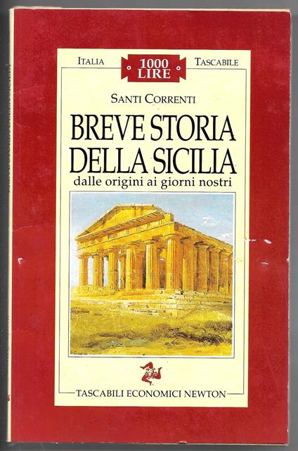 Breve storia della Sicilia dalle origini ai giorni nostri - Santi Correnti - copertina