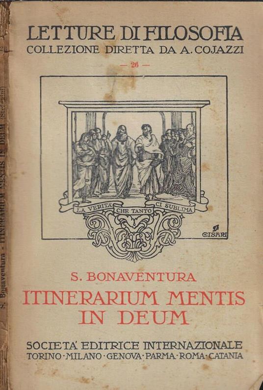 Itinerarium mentis in Deum - Bonaventura (san) - copertina