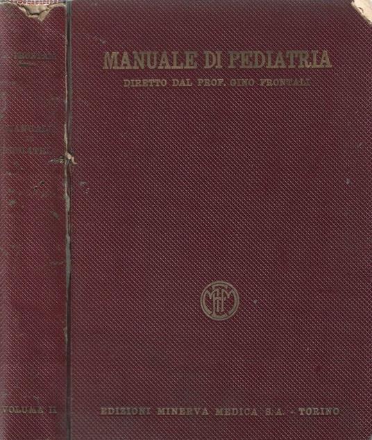 Manuale di Pediatria - Gino Frontali - copertina