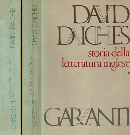 Storia della letteratura inglese. Volumi I e III - David Daiches - copertina