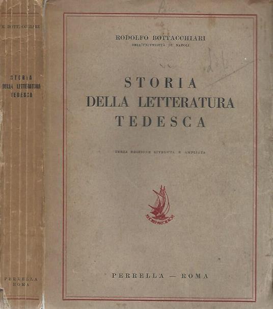 Storia della letteratura tedesca - Rodolfo Bottacchiari - copertina