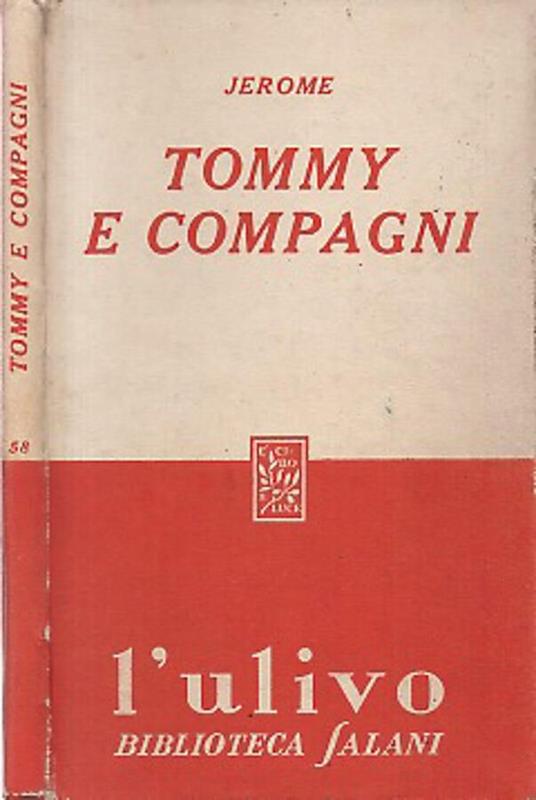 Tommy e compagni - K. Jerome Jerome - copertina