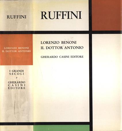 Lorenzo Benoni - Il dottor Antonio - Giovanni Ruffini - copertina