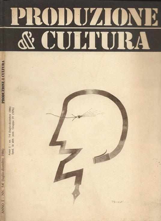 Produzione & Cultura. Rivista trimestrale del Sindacato Nazionale Scrittori. Anno I - N. 5-6 (Luglio-Dicembre 1986) - copertina