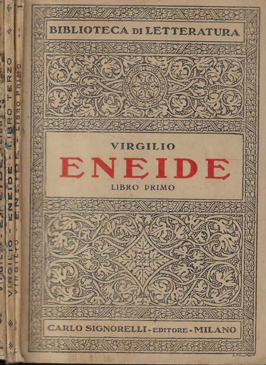 Eneide Libro I-III-VII - Virgilio - copertina