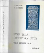 Storia della letteratura latina Vol. II: Problemi critici