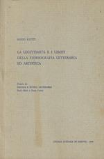 La legittimità e i limiti della storiografia letteraria ed artistica